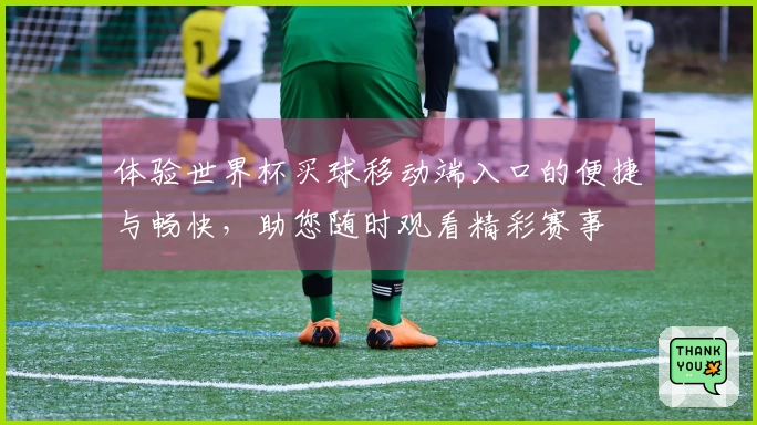 体验世界杯买球移动端入口的便捷与畅快，助您随时观看精彩赛事
