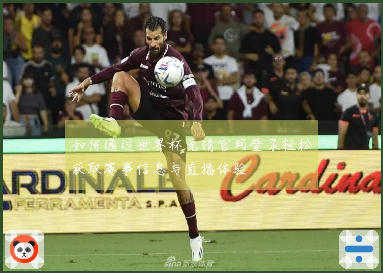 如何通过世界杯竞猜官网登录轻松获取赛事信息与直播体验